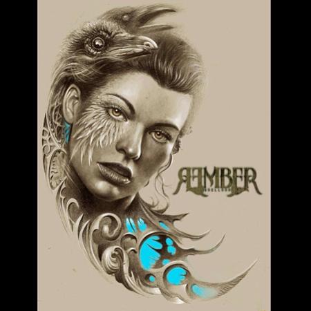 Rember, Dark Age Tattoo Studio - Raven Lady - 